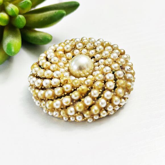 ART Arthur Pepper Vintage Pearl Brooch Pin - Picture 3 of 7